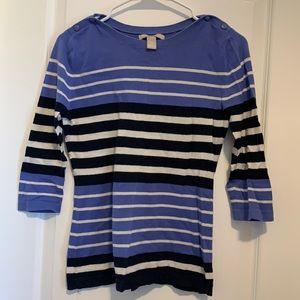 Banana Republic XS striped long sleeve top